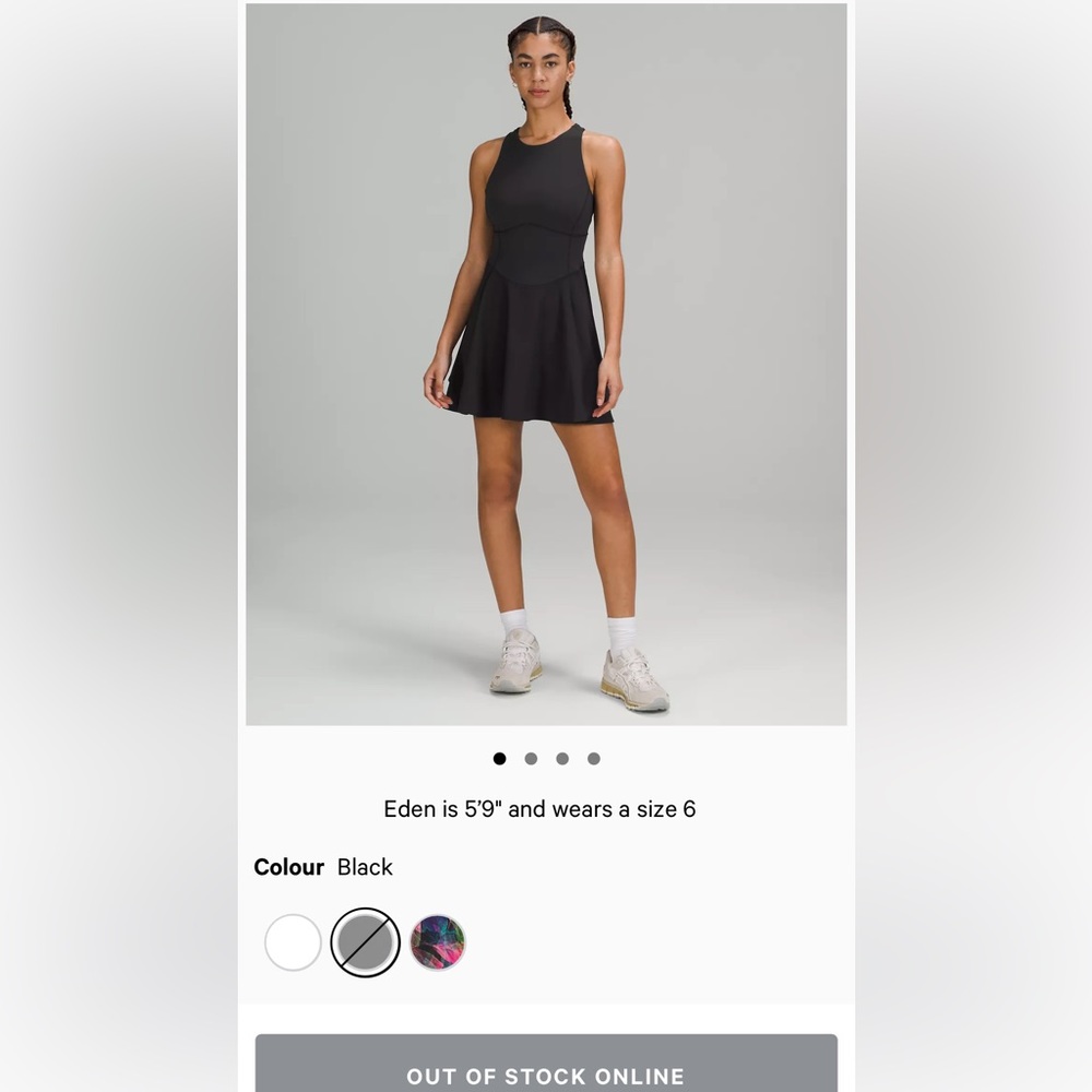 Lululemon tennis dress built in shorts